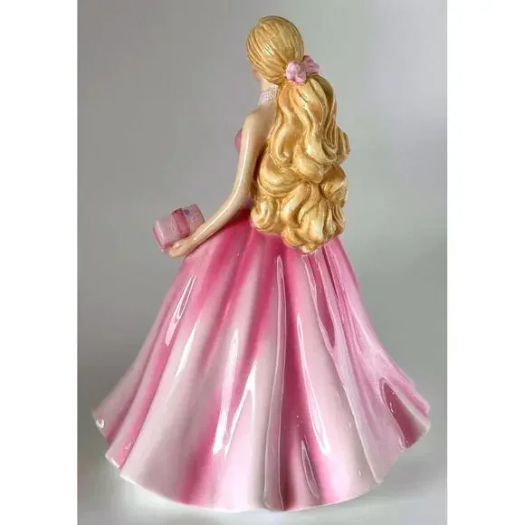 Rare Glamour Barbie Royal Doulton Birthday Wishes Princess - Picture 4 of 5